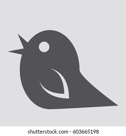 Bird icon,sign,symbol,logo isolated in flat style.Vector illustration.