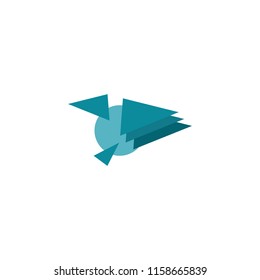 bird idea logo vector