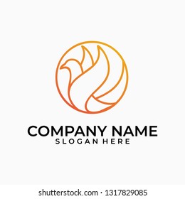 Bird illustration design idea vector template. Suitable for Creative Industry, Multimedia, entertainment, Educations, Shop, and any related business