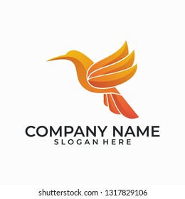 Bird illustration design vector template. Suitable for Creative Industry, Multimedia, entertainment, Educations, Shop, and any related business