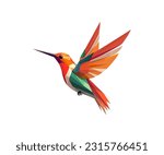 Bird illustration Flat vector logo