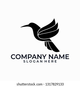Bird illustration line art vector template. Suitable for Creative Industry, Multimedia, entertainment, Educations, Shop, and any related business