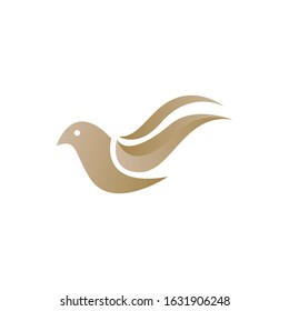 bird illustration logo design vector