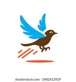 Bird illustration shape vector design