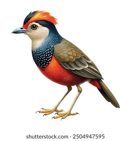 Bird illustration vector design with white background 
