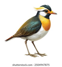 Bird illustration vector design with white background 