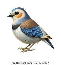 Bird illustration vector design with white background 