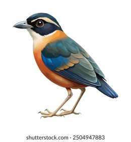 Bird illustration vector design with white background 