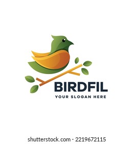 Bird Illustration Vector Logo Icon Template