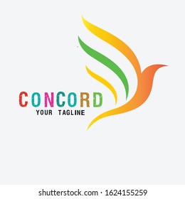 Bird illustration vector, bird symbol for organisation