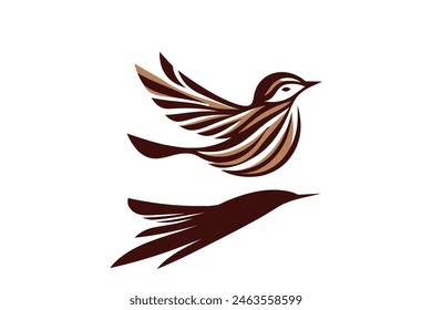 bird illustrations for icons and logos, vector illustration