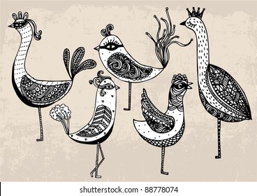 bird illustration/vector