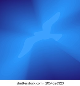 Bird is an isolated object. Vector illustration.