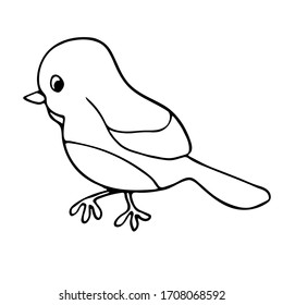 Bird isolated on a white background. Bird icons. Vector illustration Bird icon. Simple thin line, outline vector