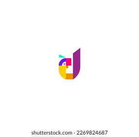 Bird J Letter Logo Vector Template Abstract Monogram Symbol 