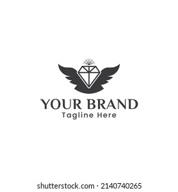 Bird Jewel logo suitable for logo jewelry, beauty, fashion, boutique, animal, media etc.