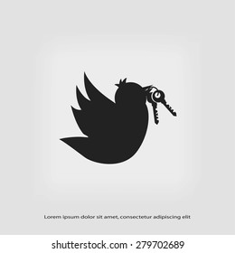 Bird with the keys icon