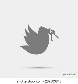  Bird with the keys icon