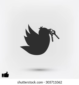  Bird with the keys icon
