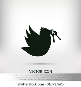  Bird with the keys icon