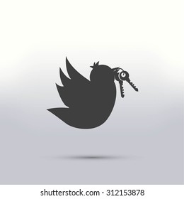 Bird with the keys icon
