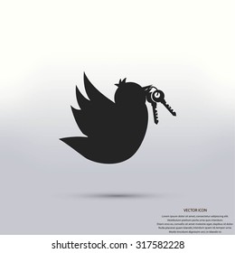  Bird with the keys icon