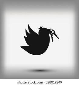  Bird with the keys icon