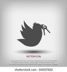 Bird with the keys icon
