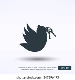  Bird with the keys icon
