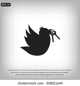  Bird with the keys icon