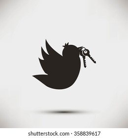  Bird with the keys icon