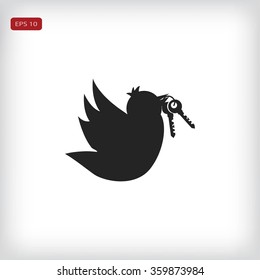  Bird with the keys icon