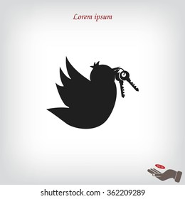  Bird with the keys icon