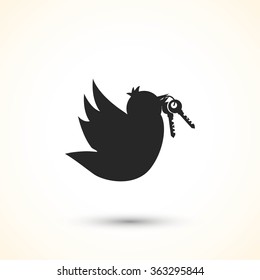  Bird with the keys icon