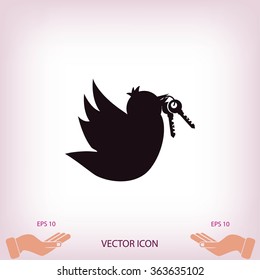  Bird with the keys icon
