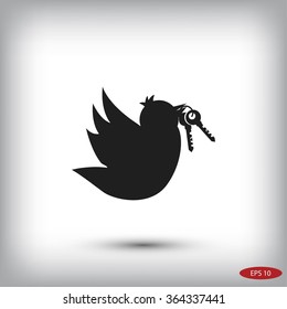  Bird with the keys icon