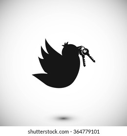  Bird with the keys icon