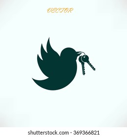  Bird with the keys icon