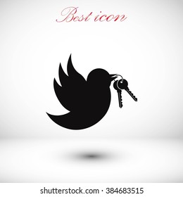  Bird with the keys icon