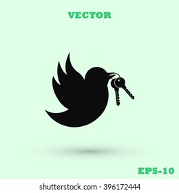  Bird with the keys icon