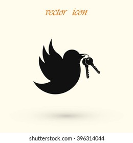  Bird with the keys icon