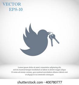  Bird with the keys icon