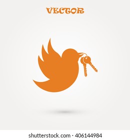  Bird with the keys icon