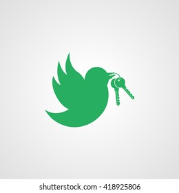  Bird with the keys icon