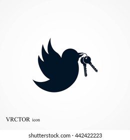  Bird with the keys icon