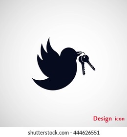  Bird with the keys icon