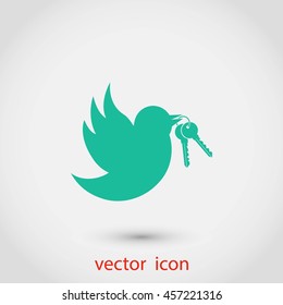  Bird with the keys icon
