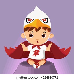 BIRD KID HERO sit