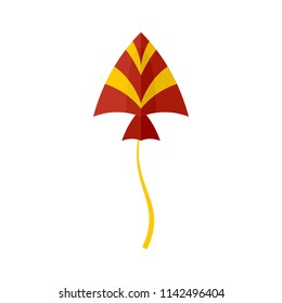 Bird kite icon. Flat illustration of bird kite vector icon for web isolated on white
