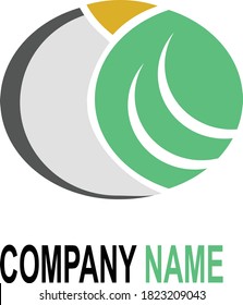 Bird and Leaf with a circle which means planet. looks good for business, company, etc